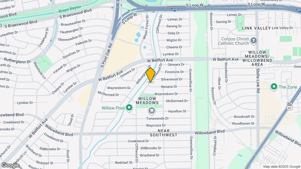 10215 Cliffwood Dr Map and Location Details