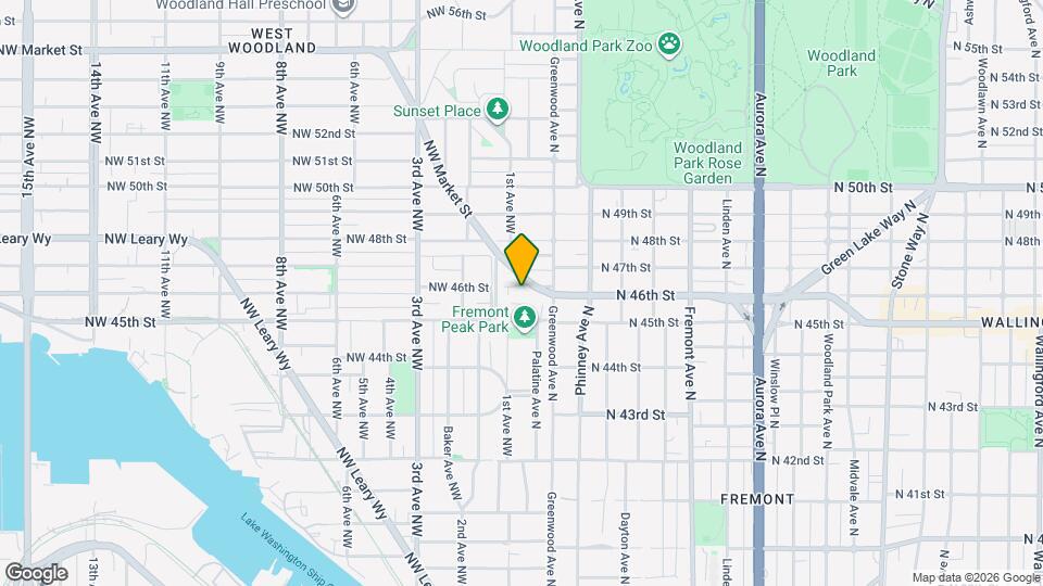 121 N 46th St Map and Location Details