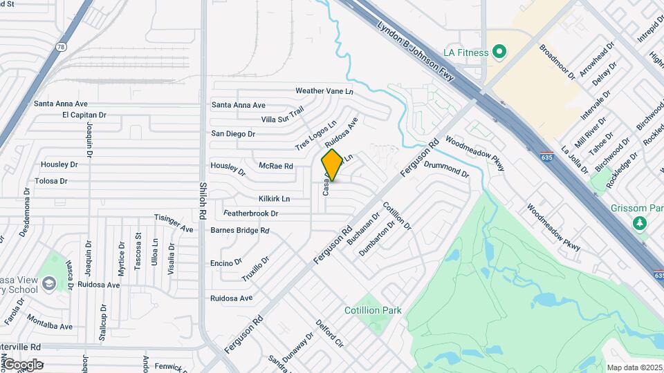 11622 Cotillion Dr Map and Location Details