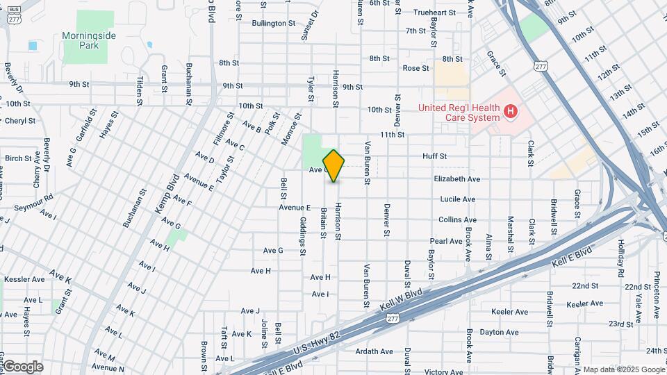 1310 Harrison St Map and Location Details