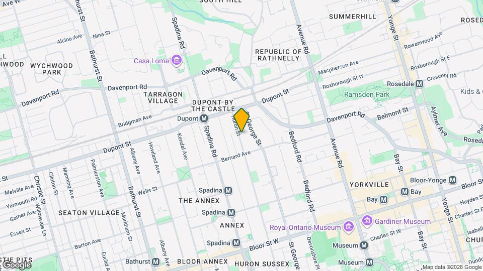 621 Huron St Map and Location Details