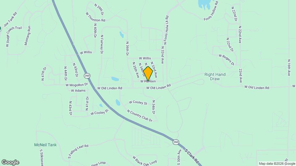 3361 W Hansen Map and Location Details