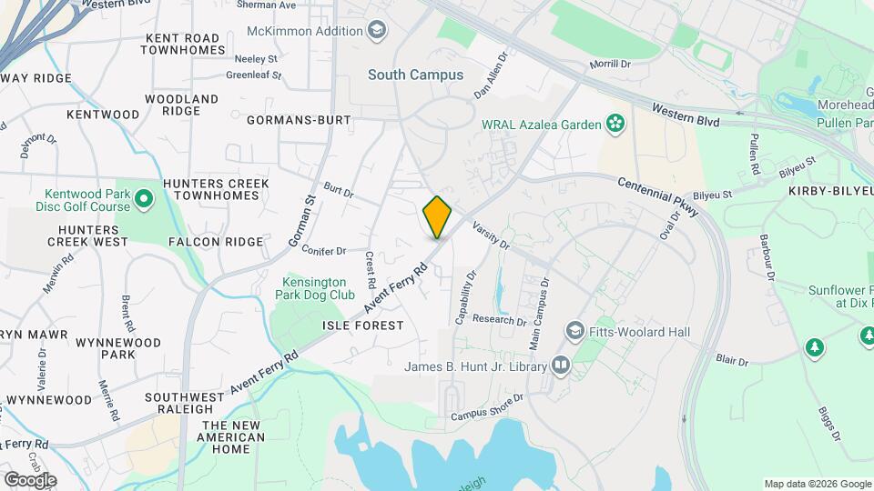 2504 Avent Ferry Rd Map and Location Details