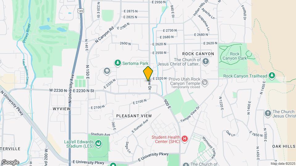 2295 Timpview Dr Mapa y Detalles de la Ubicación