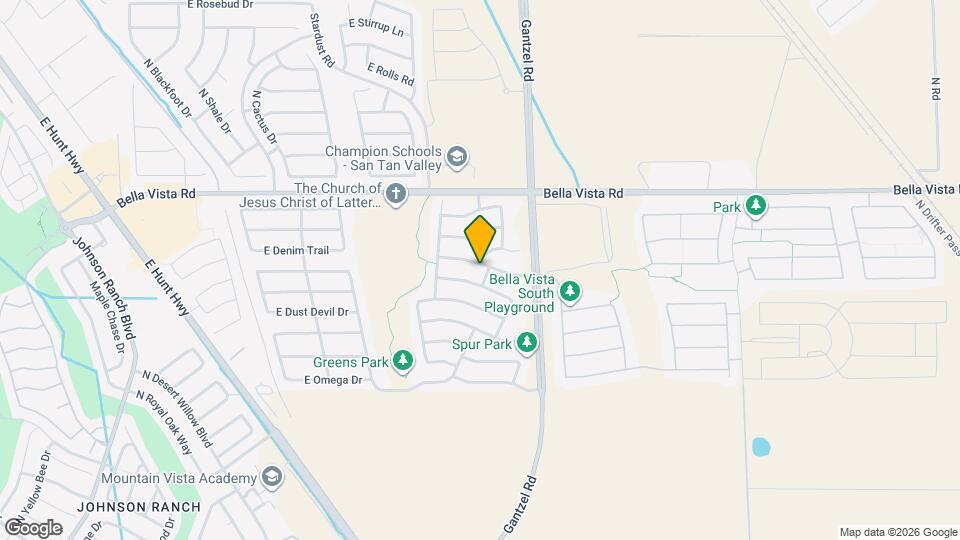 1861 E Denim Trail Mapa y Detalles de la Ubicación