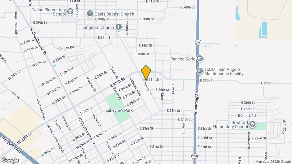 2710 Bowie St Map and Location Details