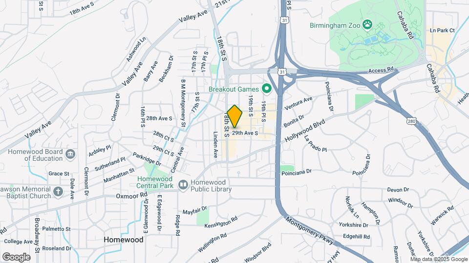 1828 29th Street Ensley Map and Location Details