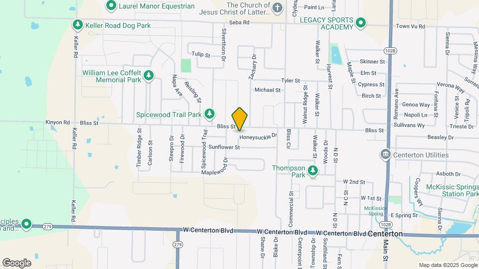 950 Honeysuckle Dr Map and Location Details