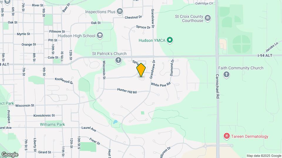 725 Evergreen Cir Map and Location Details