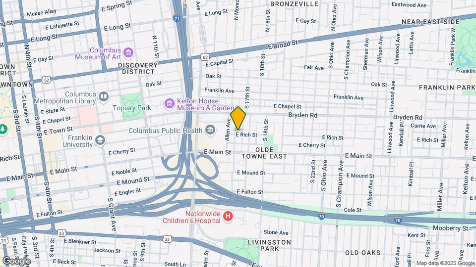 254 S Monroe Ave Map and Location Details