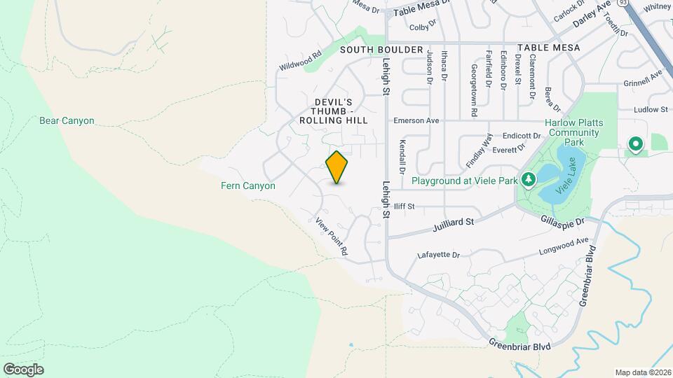 1658 Bear Mountain Dr Map and Location Details