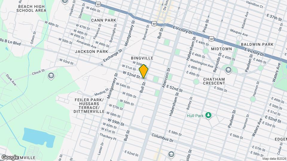 3601 Bull St Mapa y Detalles de la Ubicación