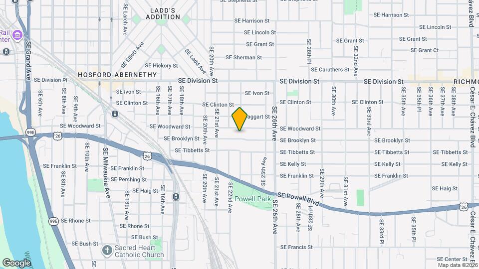 2245 SE Brooklyn St, Unit 2245 Map and Location Details