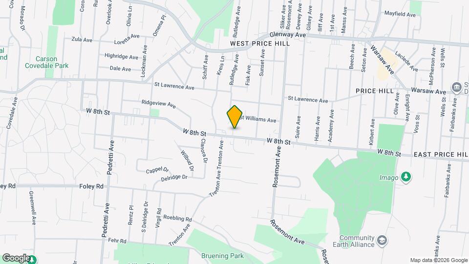 4126 W 8th St Map and Location Details