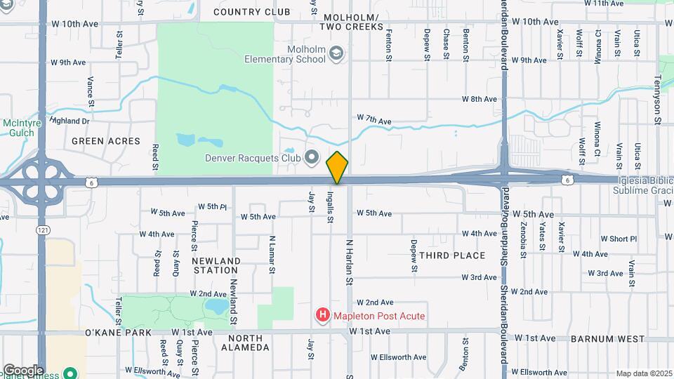 594 Ingalls St Map and Location Details