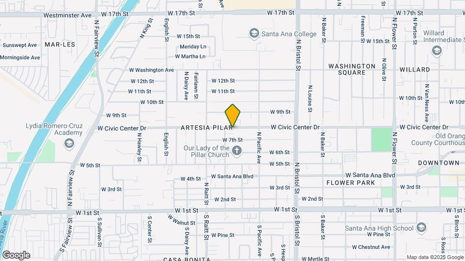 1616 Civic Center Dr W Map and Location Details