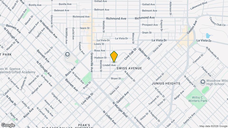 5915 Lindell Ave Mapa y Detalles de la Ubicación