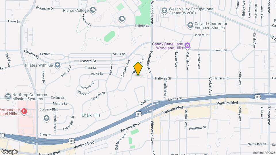 20159 Hatteras St Map and Location Details