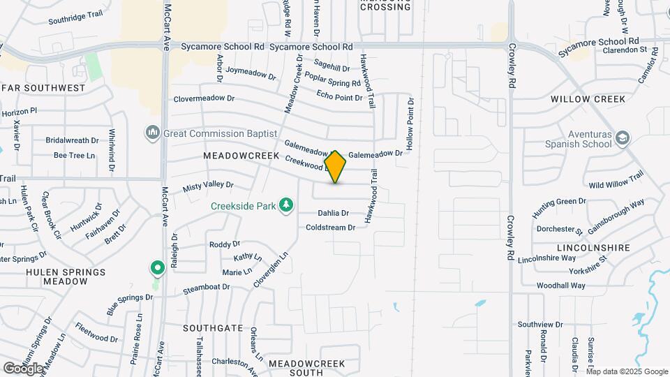 2601 Country Creek Ln Map and Location Details