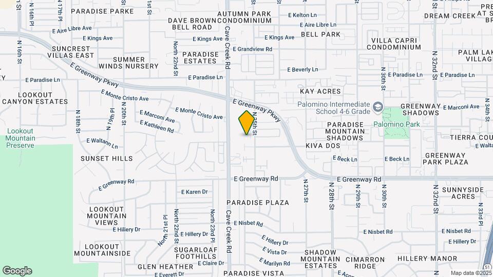 2431 E Tracy Ln Map and Location Details