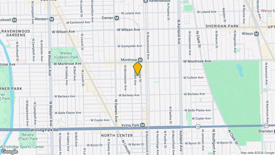 4303 N Wolcott Ave, Unit A2 Mapa y Detalles de la Ubicación