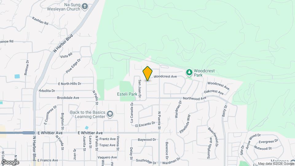 1334 Birchcrest Ave Map and Location Details