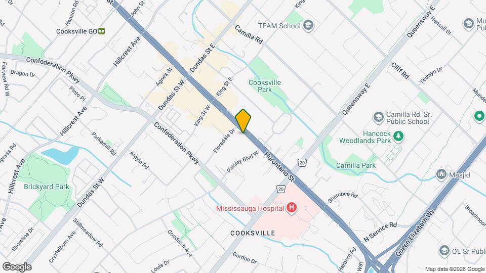 2440 Hurontario St Map and Location Details