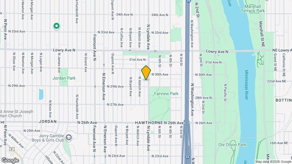 2915 Lyndale Ave N, Unit Unit 1 Main Level Map and Location Details