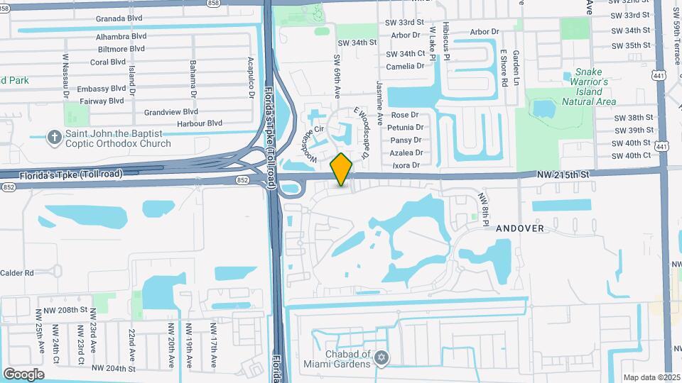 1364 NW 214 Terrace Map and Location Details