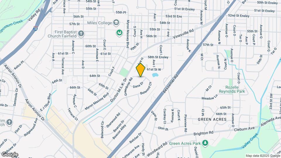 602 Greenbriar Rd Map and Location Details