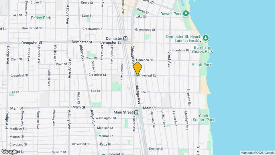 1041-1049 Chicago Ave Mapa y Detalles de la Ubicación