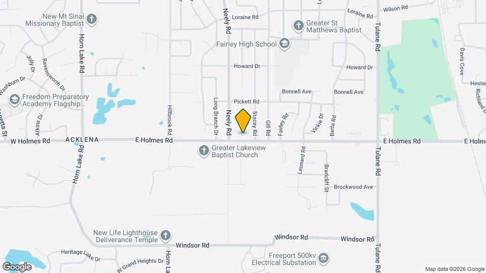 284 E Holmes Rd Map and Location Details