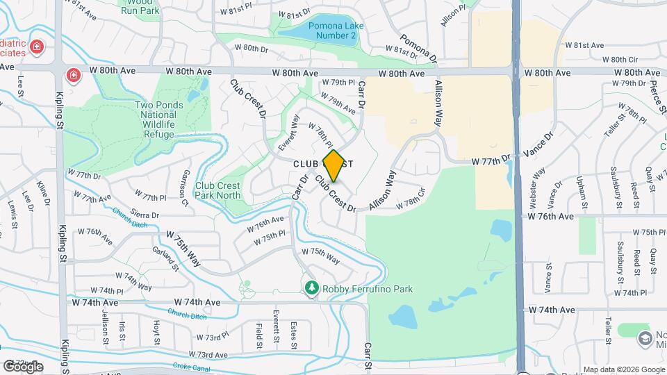 7802 Club Crest Dr Map and Location Details