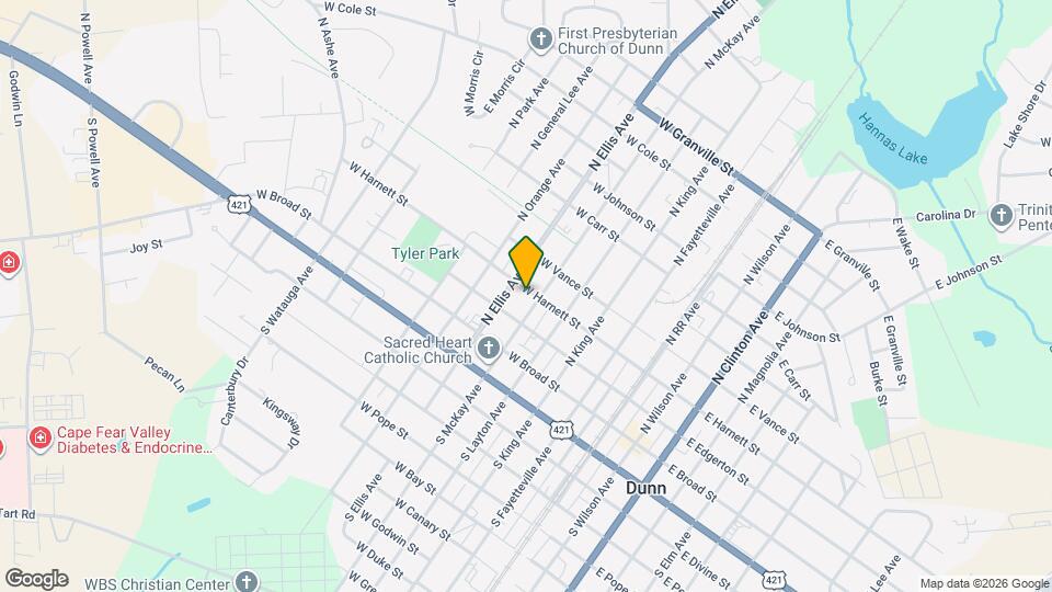 503 W Harnett St Map and Location Details