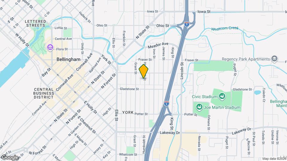 1523 Humboldt St Map and Location Details