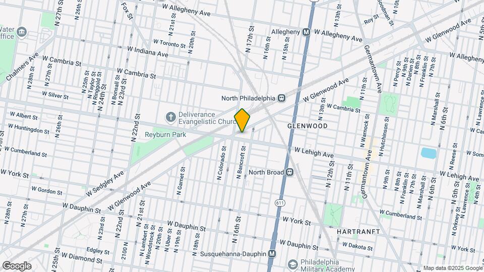 1629 W Lehigh Ave Map and Location Details