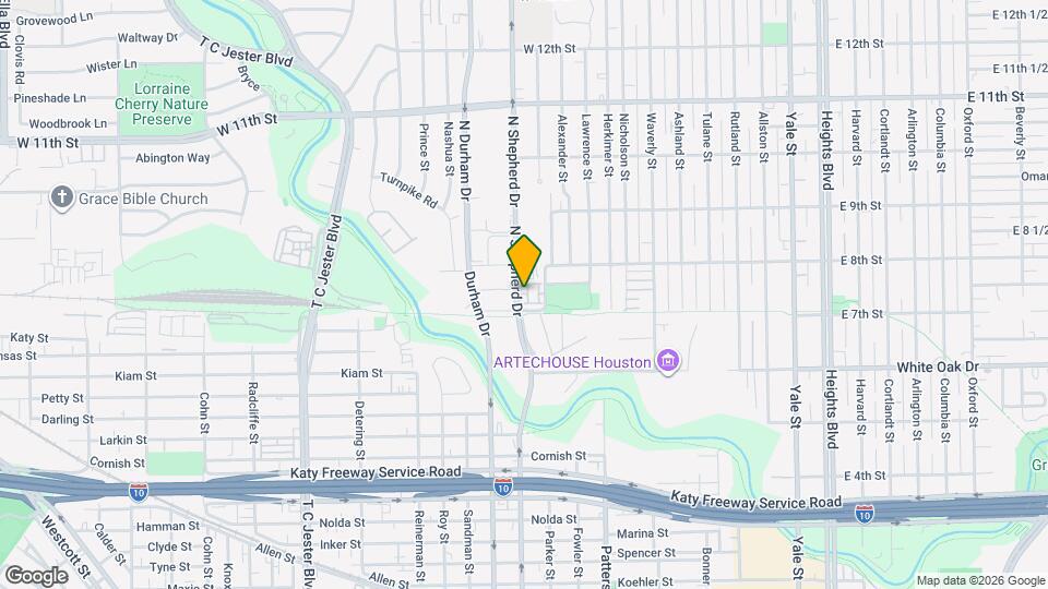720 N Shepherd Dr Map and Location Details