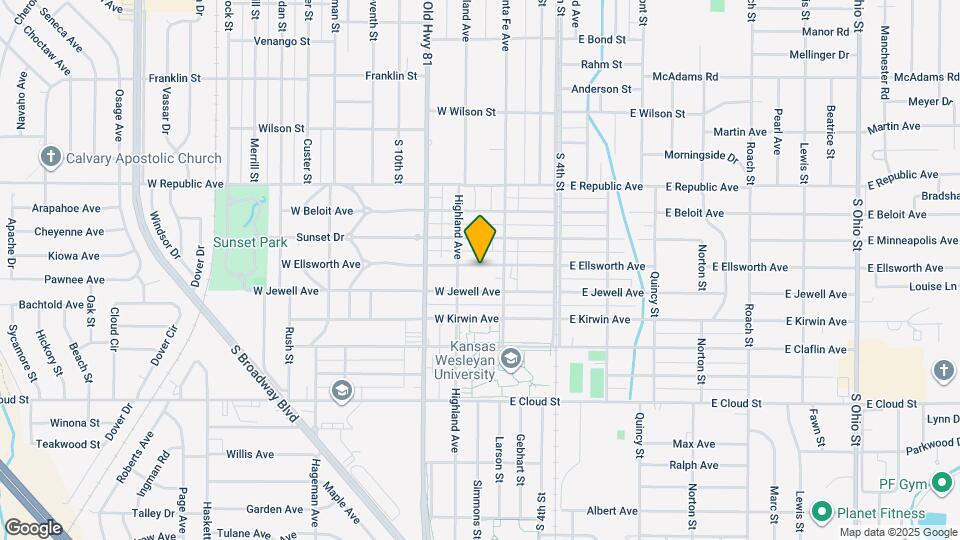 117 W Ellsworth Ave Map and Location Details
