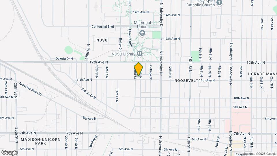 1102 14th St N, Unit 2 Map and Location Details