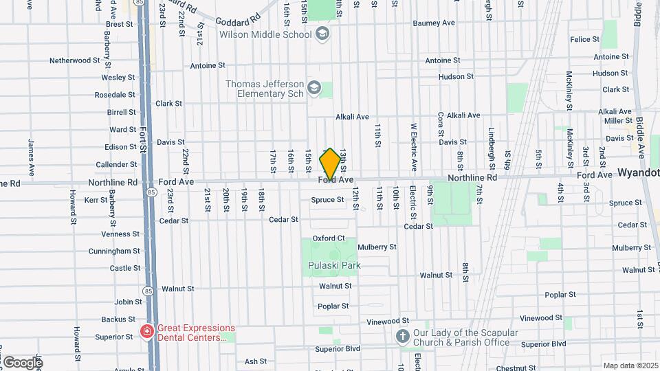 1341 Ford Ave Mapa y Detalles de la Ubicación