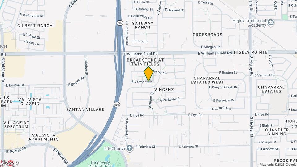 2539 E Vermont Dr Mapa y Detalles de la Ubicación