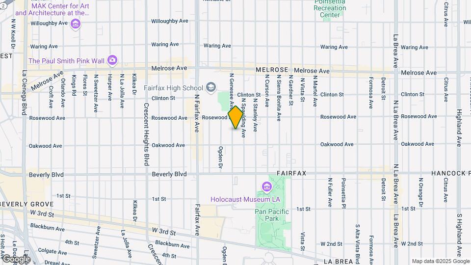 428 N Genesee Ave Map and Location Details
