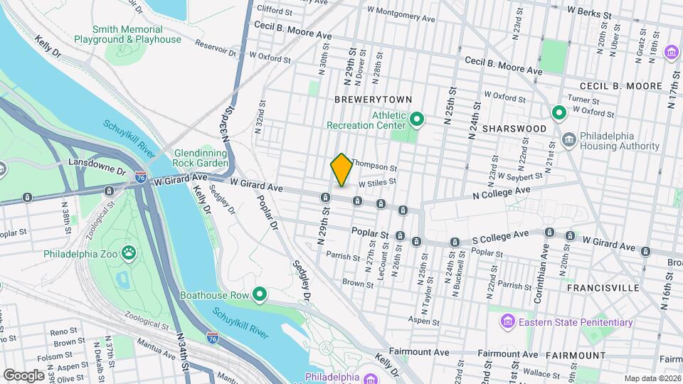 2827 W Girard Ave Map and Location Details
