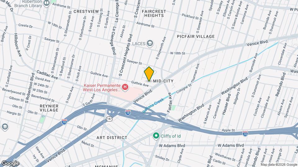 5953 Guthrie Ave Map and Location Details