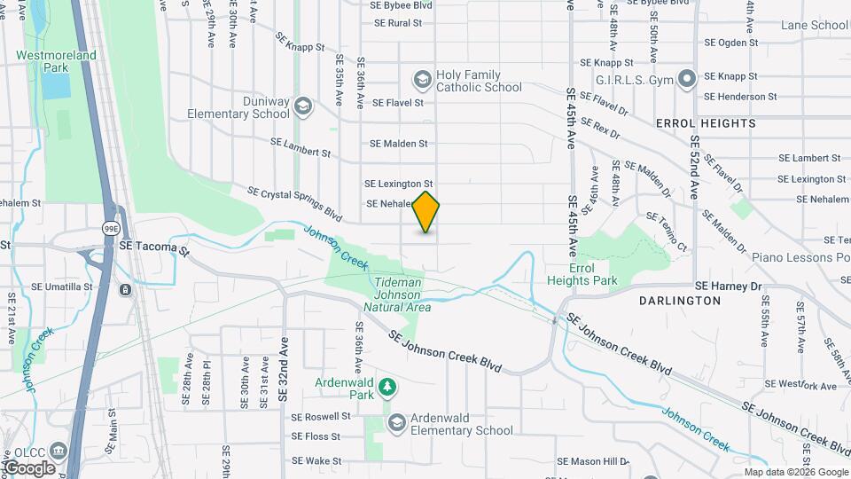 3815 SE Tenino St Map and Location Details
