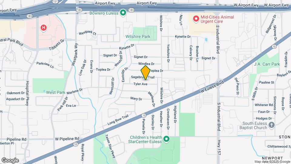 1702 Tyler Ave Map and Location Details