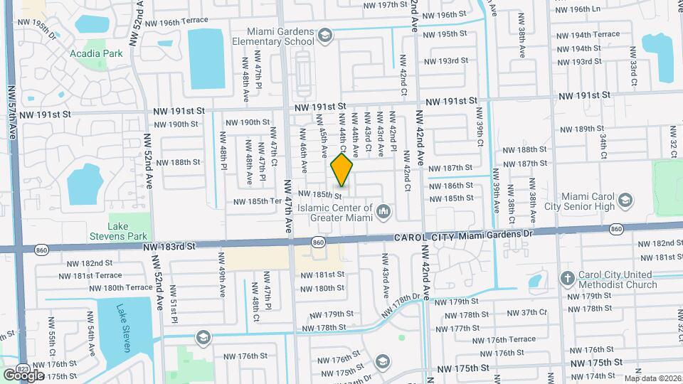 4467 NW 185th St Map and Location Details
