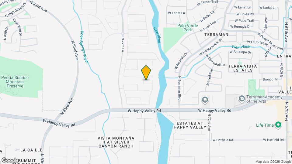 7606 W Smoketree Dr Map and Location Details