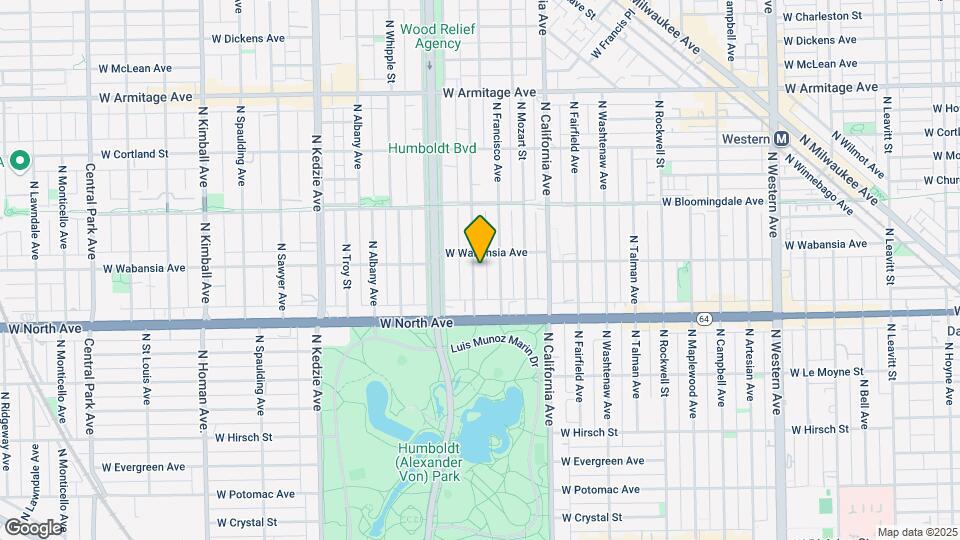 1653 N Richmond St Map and Location Details