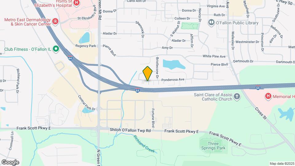 525 Ponderosa Ave Map and Location Details